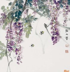 春暮思平泉杂咏二十首·潭上紫藤